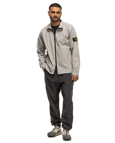 Stone Island Heavy Cotton Jersey Zip Jacket Grey, Outerwear