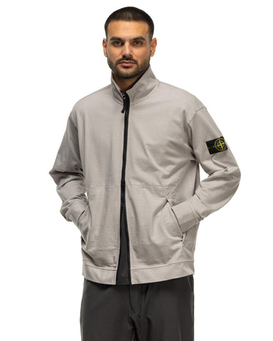 Stone Island Heavy Cotton Jersey Zip Jacket Grey, Outerwear