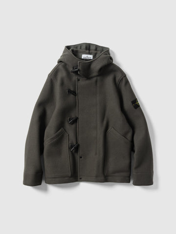 Stone Island Heavy Melton Short Parka Lead Grey, Jackets