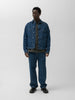 Stone Island Indigo Denim Medium Grainy Wash Biker Jacket, Jackets