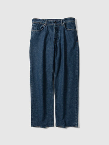 Stone Island Indigo Denim Medium Grainy Wash Loose Pant, Pants