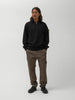 Stone Island Cotton Zip Neck LS Polo Black, Polos