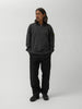 Stone Island Cotton Zip Neck LS Lead Grey, Polos