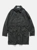 Flat shot of the Stone Island Light Compact Touch Poly-TC Car Coat Charcoal Grey