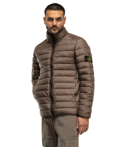 Stone Island Loom Woven Chamber Recycled Nylon Down-TC Jacket Walnut, Outerwear