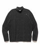 Stone Island Stellina Gauzed Effect Wool Blend Mock Neck Sweater Lead Grey, Sweaters