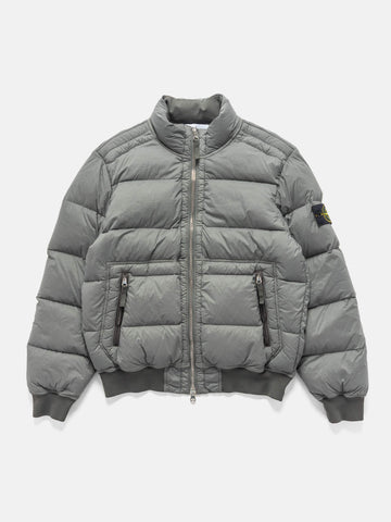 Stone Island Quilted Shell Down Bomber Jacket Cement, Bomber Jackets