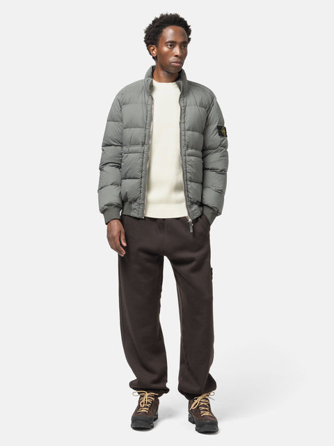 Stone Island Quilted Shell Down Bomber Jacket Cement, Bomber Jackets