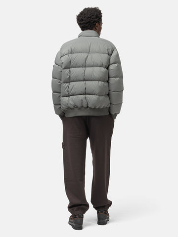 Stone Island Quilted Shell Down Bomber Jacket Cement, Bomber Jackets