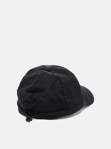 Back of the Stone Island Nylon Metal Baseball Cap Black