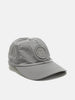 Flat shot of the Stone Island Nylon Metal Baseball Cap Pearl Grey