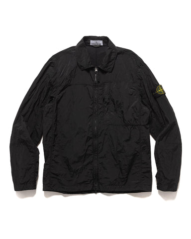 Stone Island Nylon Metal In Econyl® Overshirt Black, Outerwear