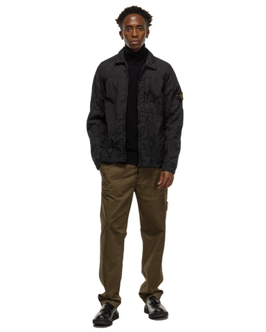 Stone Island Nylon Metal In Econyl® Overshirt Black, Outerwear