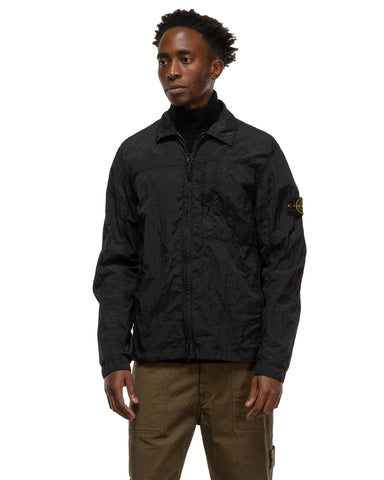 Stone Island Nylon Metal In Econyl® Overshirt Black, Outerwear