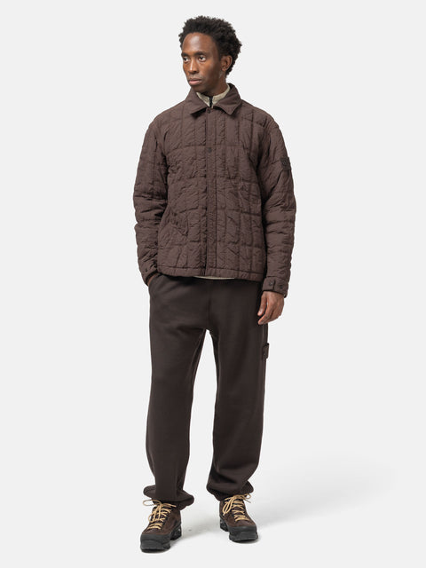 Stone Island Nylon Padded Coach Jacket Dark Brown, Jackets