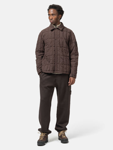 Stone Island Nylon Padded Coach Jacket Dark Brown, Jackets