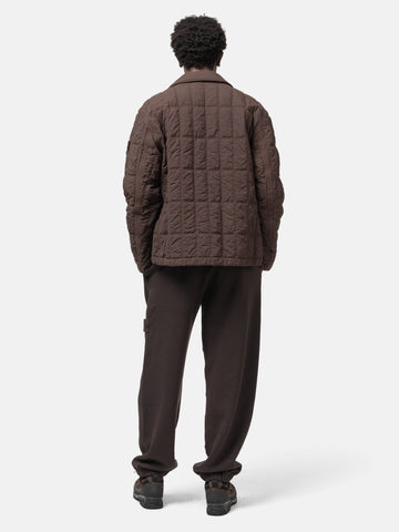 Stone Island Nylon Padded Coach Jacket Dark Brown, Jackets