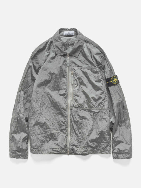 Stone Island Nylon-Taffeta Overshirt Pearl Grey, Shirts