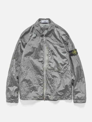 Stone Island Nylon-Taffeta Overshirt Pearl Grey, Shirts