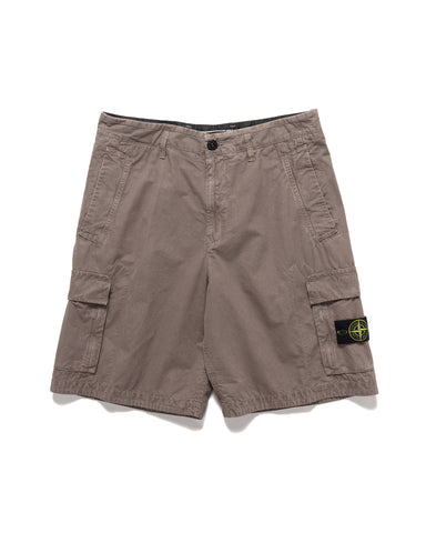 Stone Island 'Old' Treatment Loose Fit Bermuda Shorts Dove Grey, Bottoms