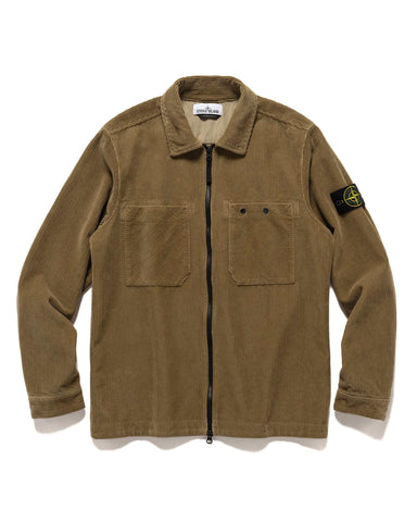 Stone Island Organic Cotton Corduroy 800 Overshirt Biscuit, Outerwear