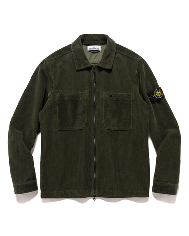 Stone Island Organic Cotton Corduroy 800 Overshirt Musk, Outerwear