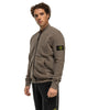 Stone Island Organic Cotton Diagonal Fleece 'Old' Effect Zip Sweater Walnut, Sweaters