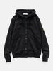 Flat shot of the Stone island Organic Cotton Hooded Sweatshirt Black