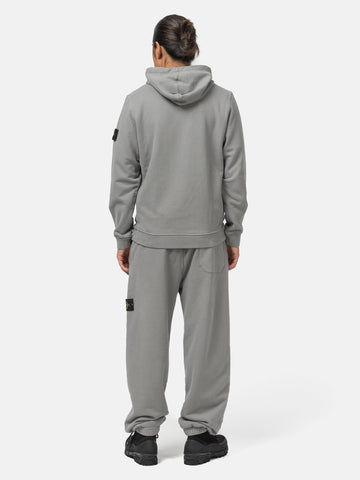 Stone Island Organic Cotton Hooded Sweatshirt Cement, Hoodies