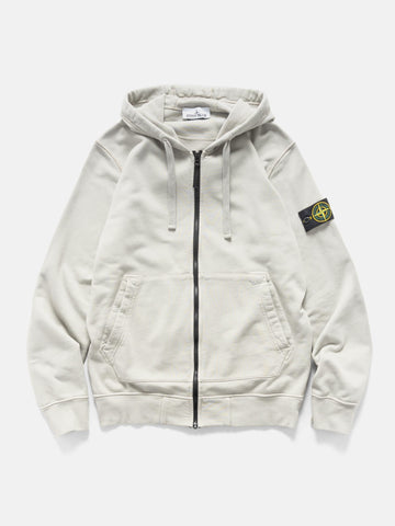 Stone Island Organic Cotton Hooded Sweatshirt Pearl Grey, Hoodies