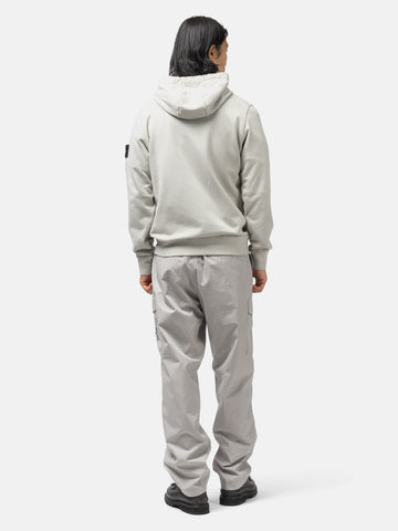 Stone Island Organic Cotton Hooded Sweatshirt Pearl Grey, Hoodies