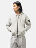 Stone Island Organic Cotton Hooded Sweatshirt Pearl Grey, Hoodies