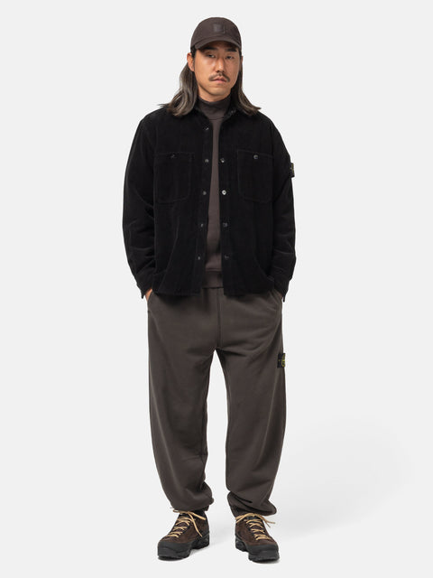 Stone Island Organic Cotton Loose Fit Sweatpants Lead Grey, Sweatpants