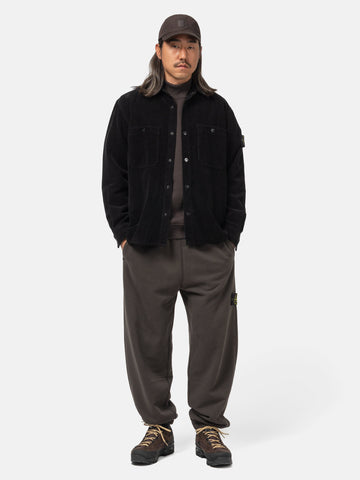 Stone Island Organic Cotton Loose Fit Sweatpants Lead Grey, Sweatpants