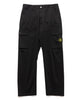 Stone Island Organic Cotton Satin Stretch 2 Pocket Cargo Pant Black, Bottoms