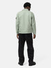 Back shot of the model wearing the Stone Island Organic-Look Nylon Panama-TC Overshirt Sage