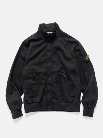 Stone Island Organic Panama Cotton Oversized Track Jacket Black, Track Jackets