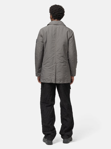 Stone Island Ghost Piece Padded David-TC Pea Coat Dark Grey, Coats