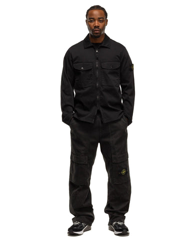 Stone Island Panama Cotton 'OLD' Effect Relaxed Fit Cargo Pants Lead Grey, Bottoms