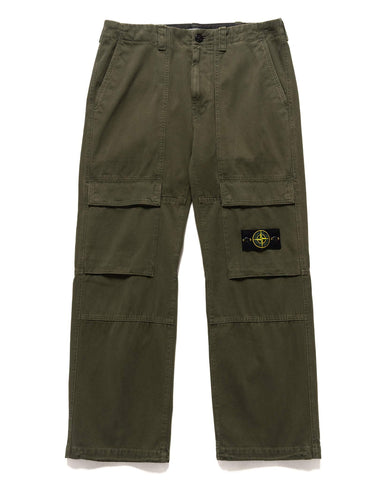 Stone Island Panama Cotton 'OLD' Effect Relaxed Fit Cargo Pants Musk, Bottoms