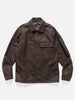 Stone Island Ghost Piece Wool Nylon Chest Pocket Overshirt Dark Brown, Overshirts