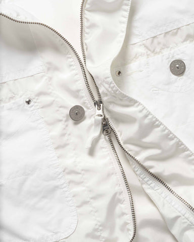 Stone Island Polyester Tela David Light-TC Jacket White, Outerwear