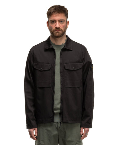 Stone Island Regular Fit Overshirt Black, Outerwear