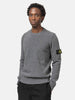 Stone Island Reverse Stitch Lambswool Sweater Melange Cement, Sweaters