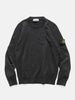 Stone Island Reverse Stitch Lambswool Sweater Melange Charcoal, Sweaters
