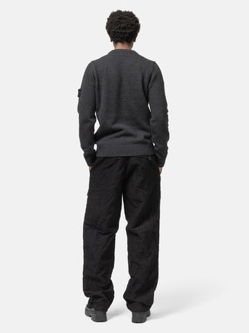 Stone Island Reverse Stitch Lambswool Sweater Melange Charcoal, Sweaters