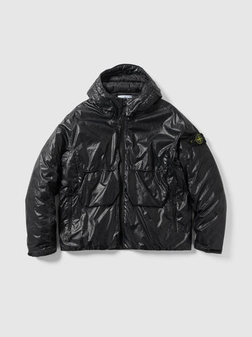 Stone Island Light Nylon 3L-TC Short Parka Black, Jackets