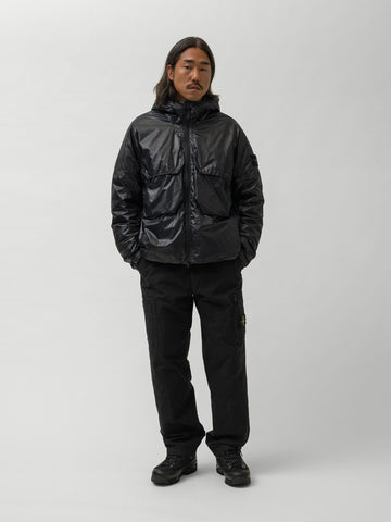Stone Island Light Nylon 3L-TC Short Parka Black, Jackets