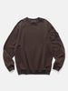 Stone Island Ghost Piece Stretch Cotton Fleece Crewneck Dark Brown, Sweatshirts