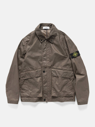 Stone Island Waxed Pigment Cotton Jacket Umber, Jackets